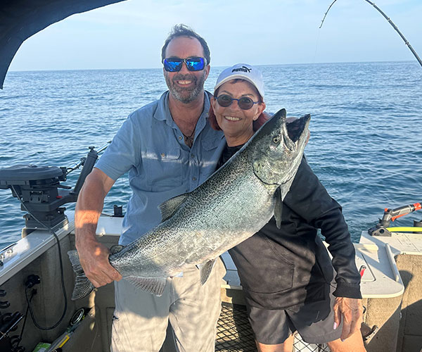 pêche sur lac Ontario